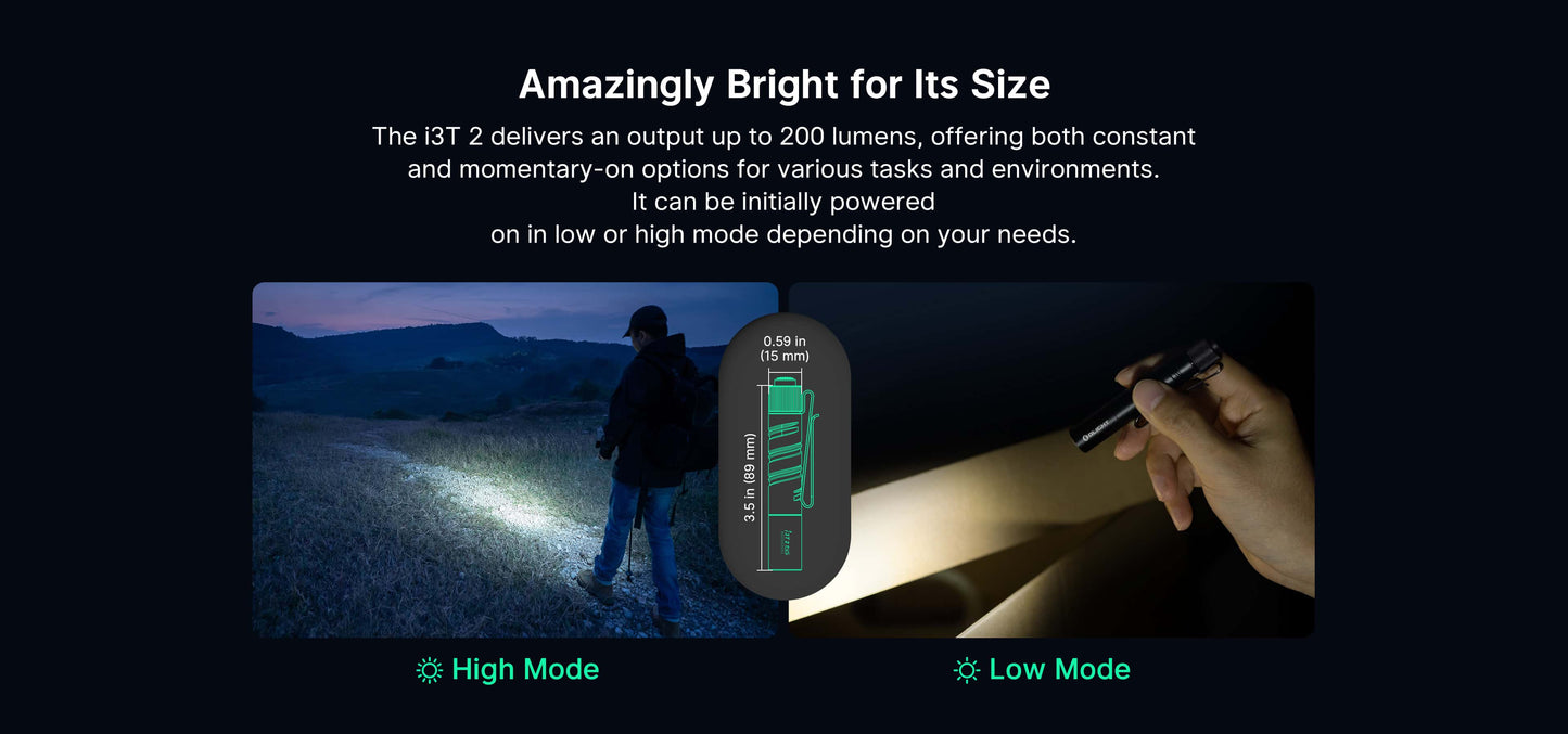 O Light - i3T 2 EOS Small EDC Torch