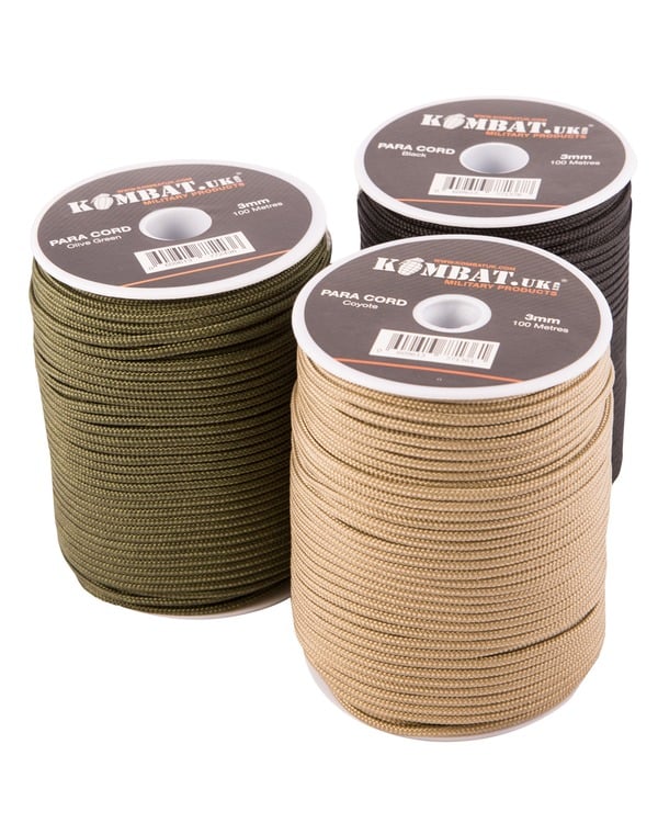 Paracord – 100m Reel x 3mm