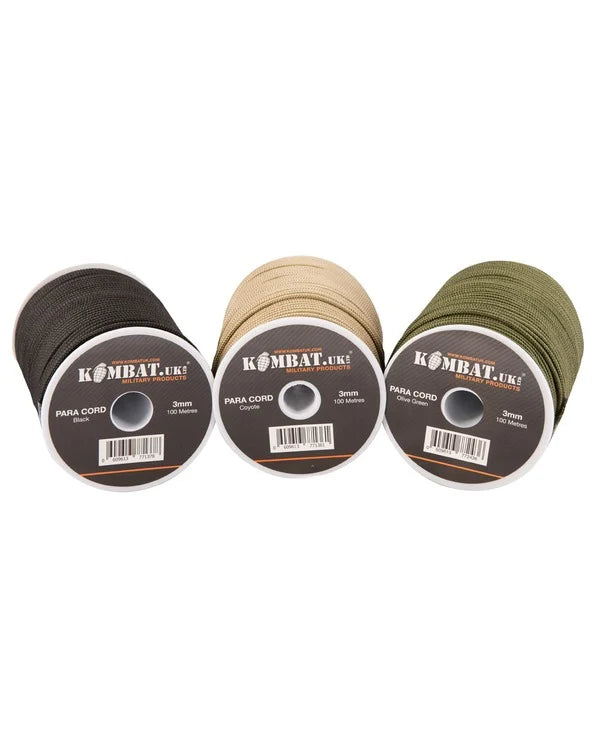 Paracord – 100m Reel x 3mm