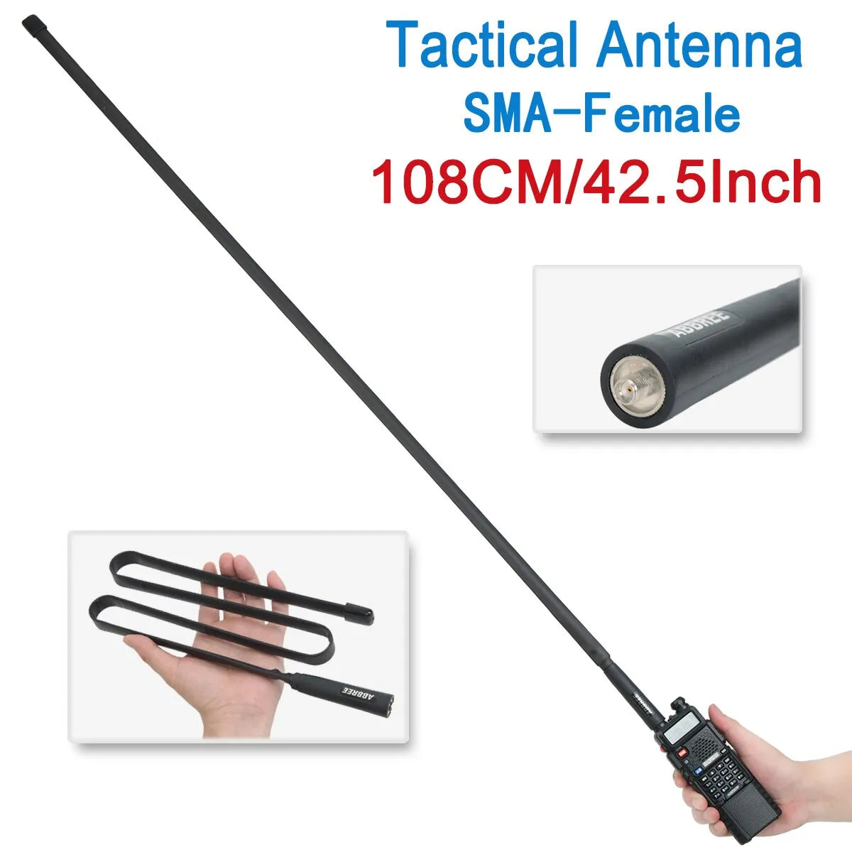 Tactical Foldable Antenna 144/430Mhz for Baofeng / Quansheng Radios