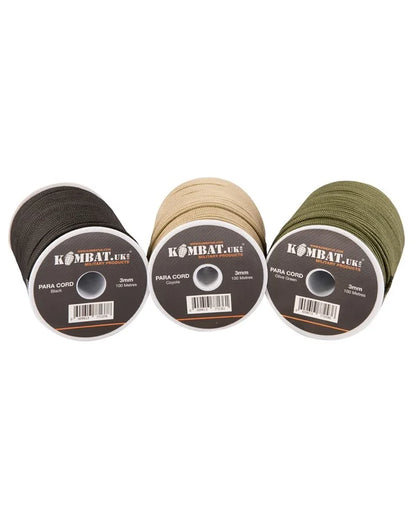 Paracord – 100m Reel x 3mm