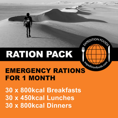 Boota Emergency Rations Emergency Survival Rations - 1 Month – Tactical Preps UK