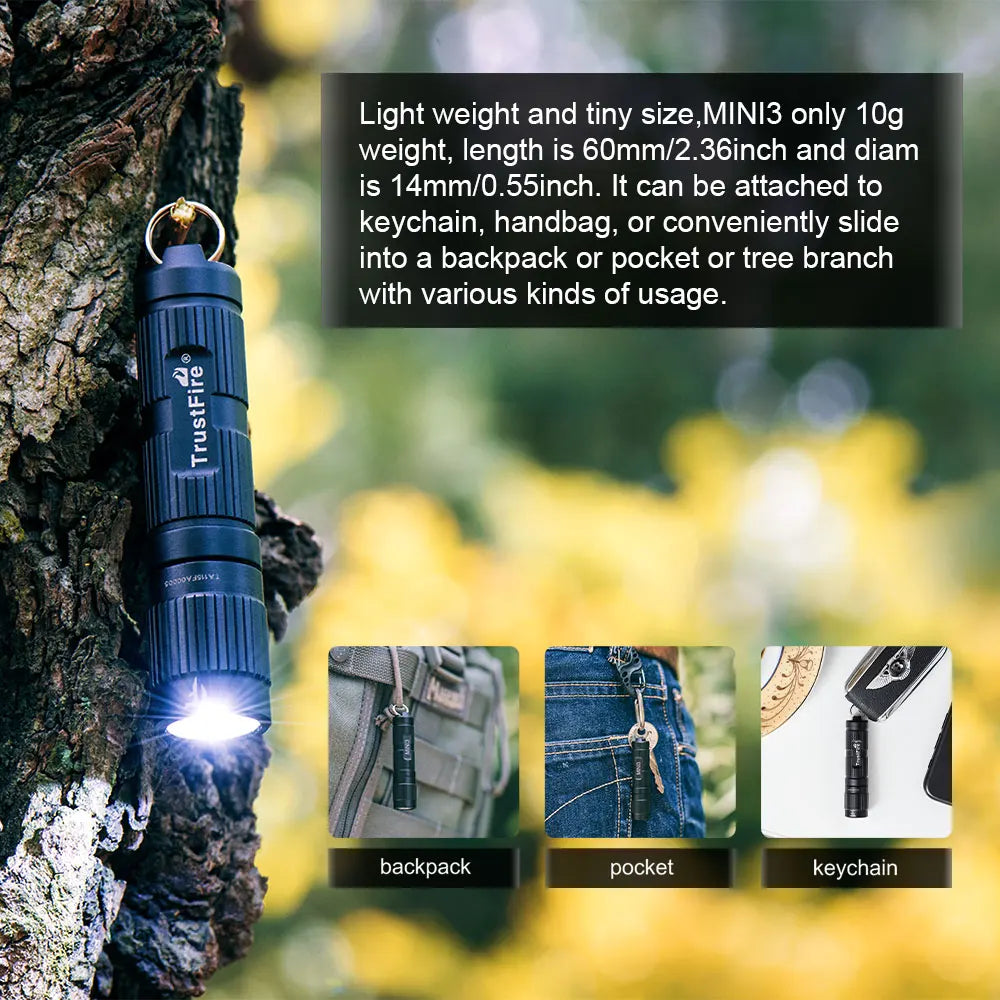 Mini EDC LED Flashlight - 350 Lumens