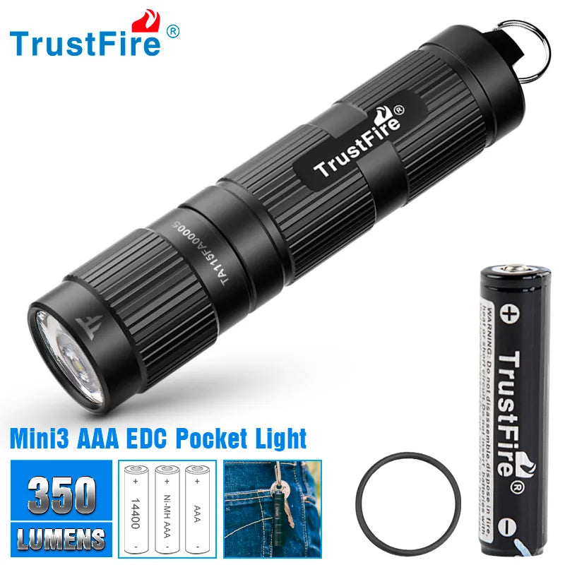 Mini EDC LED Flashlight - 350 Lumens