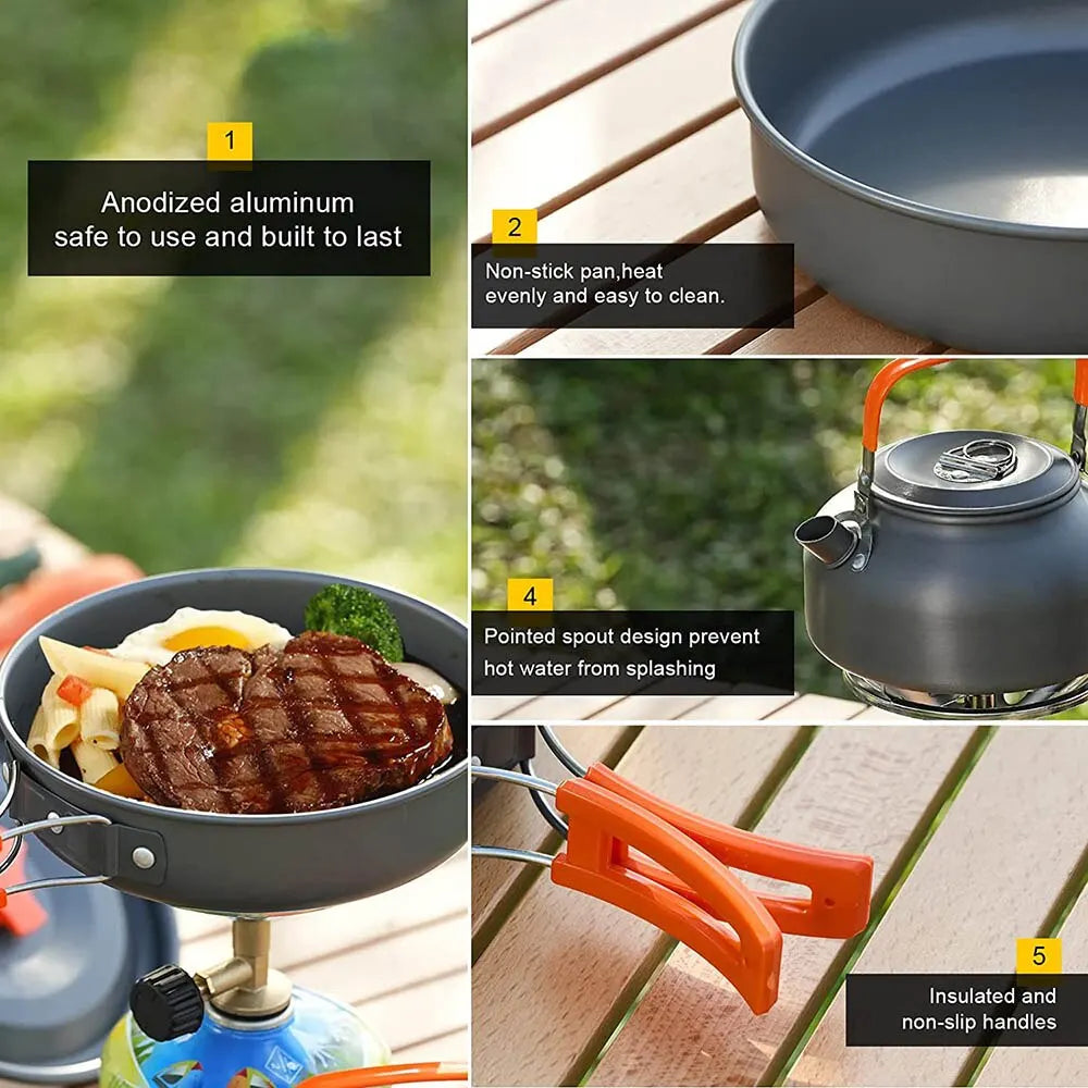 Outdoor/Camping Aluminium Cookware Set