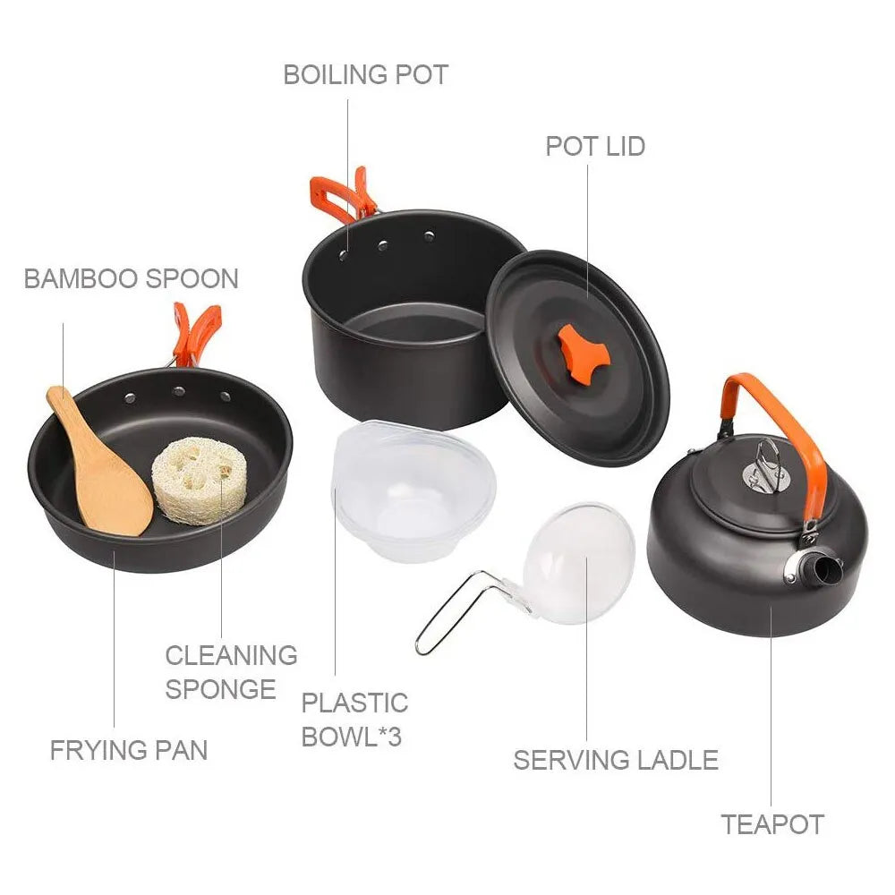 Outdoor/Camping Aluminium Cookware Set