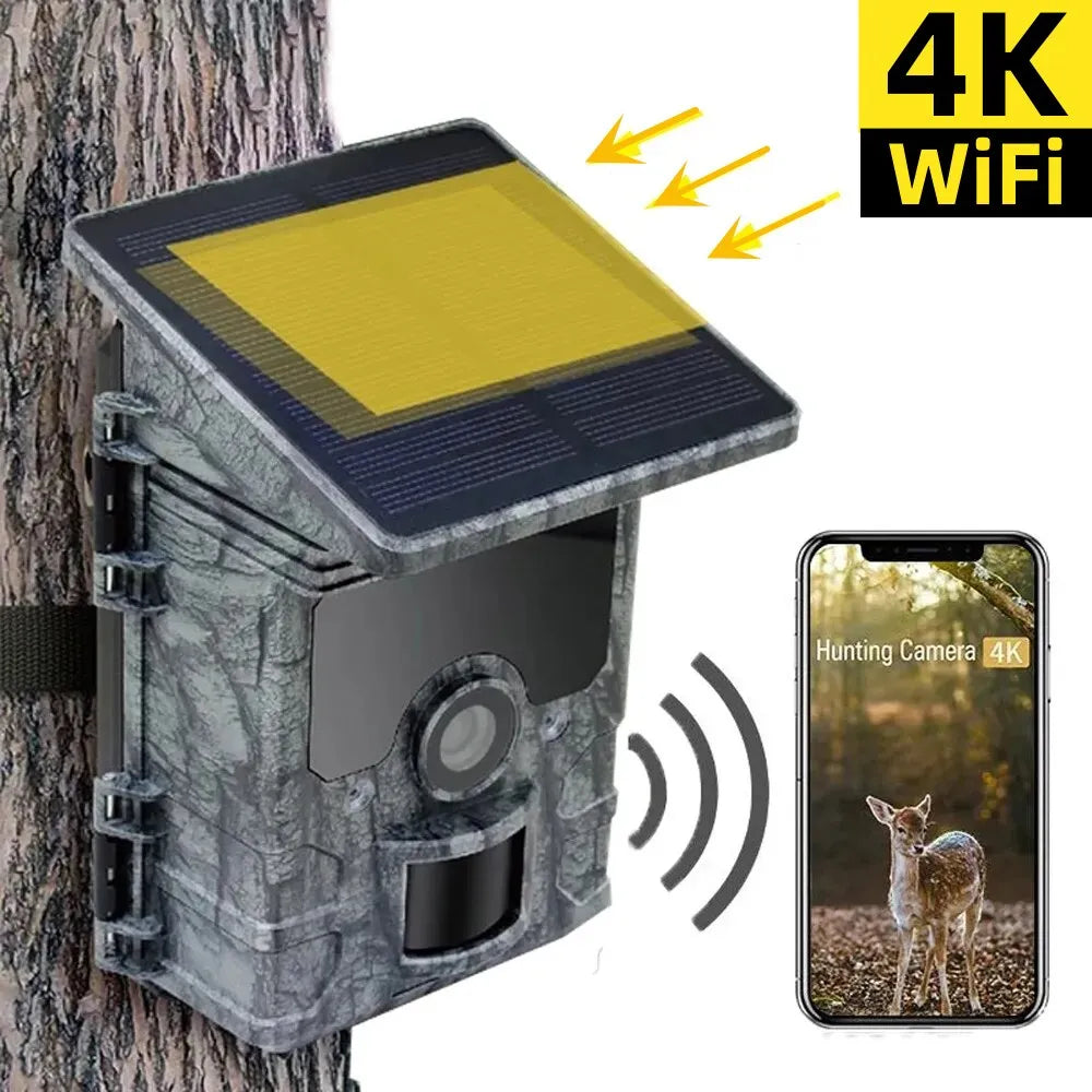 4K HD Hunting camera - Night Vision / Trap / Solar Powered