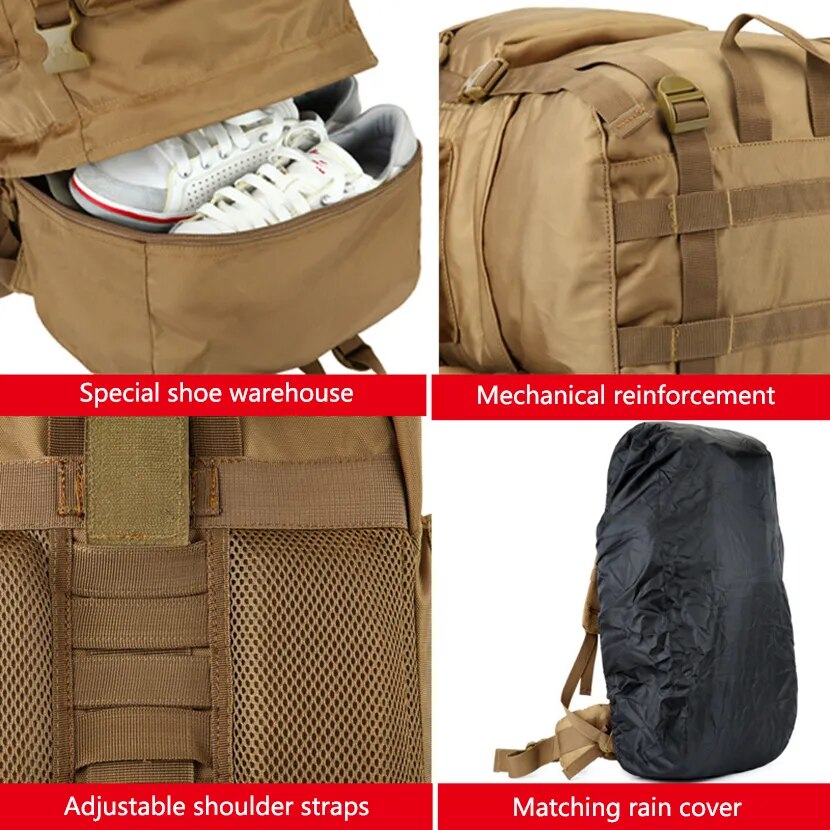 70L Military Style backpack