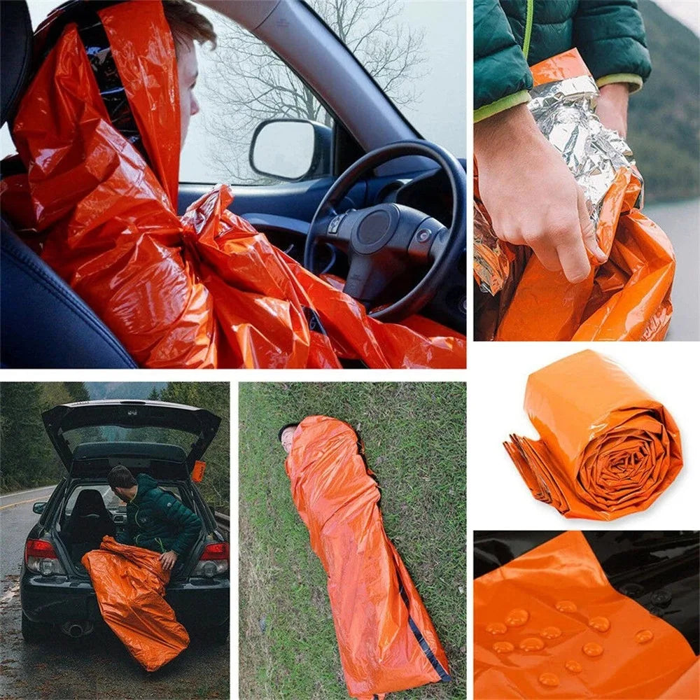 Emergency Mylar sleeping bag / tent