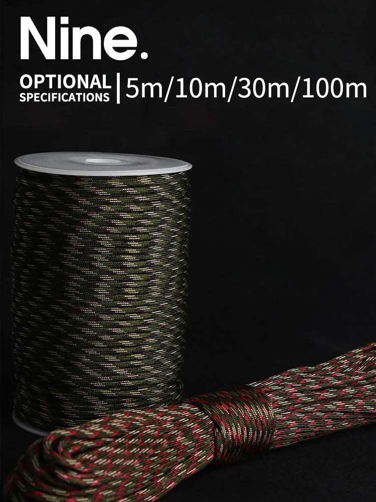 9 Cores 550 4mm Paracord Cord