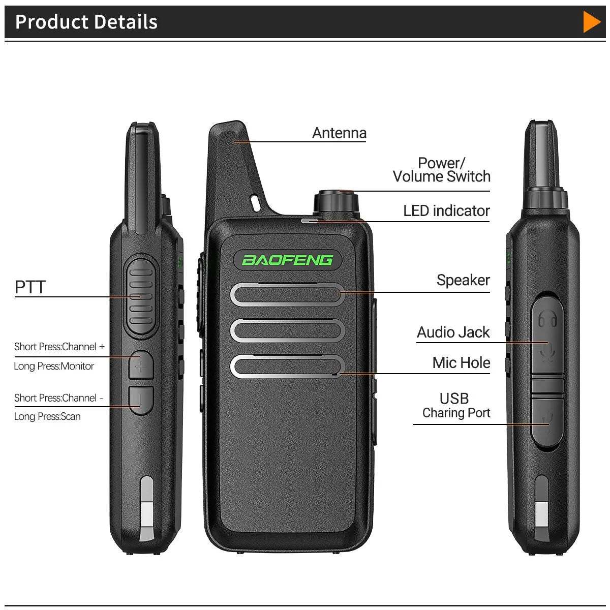 2 Way Radio - Baofeng BF-T20