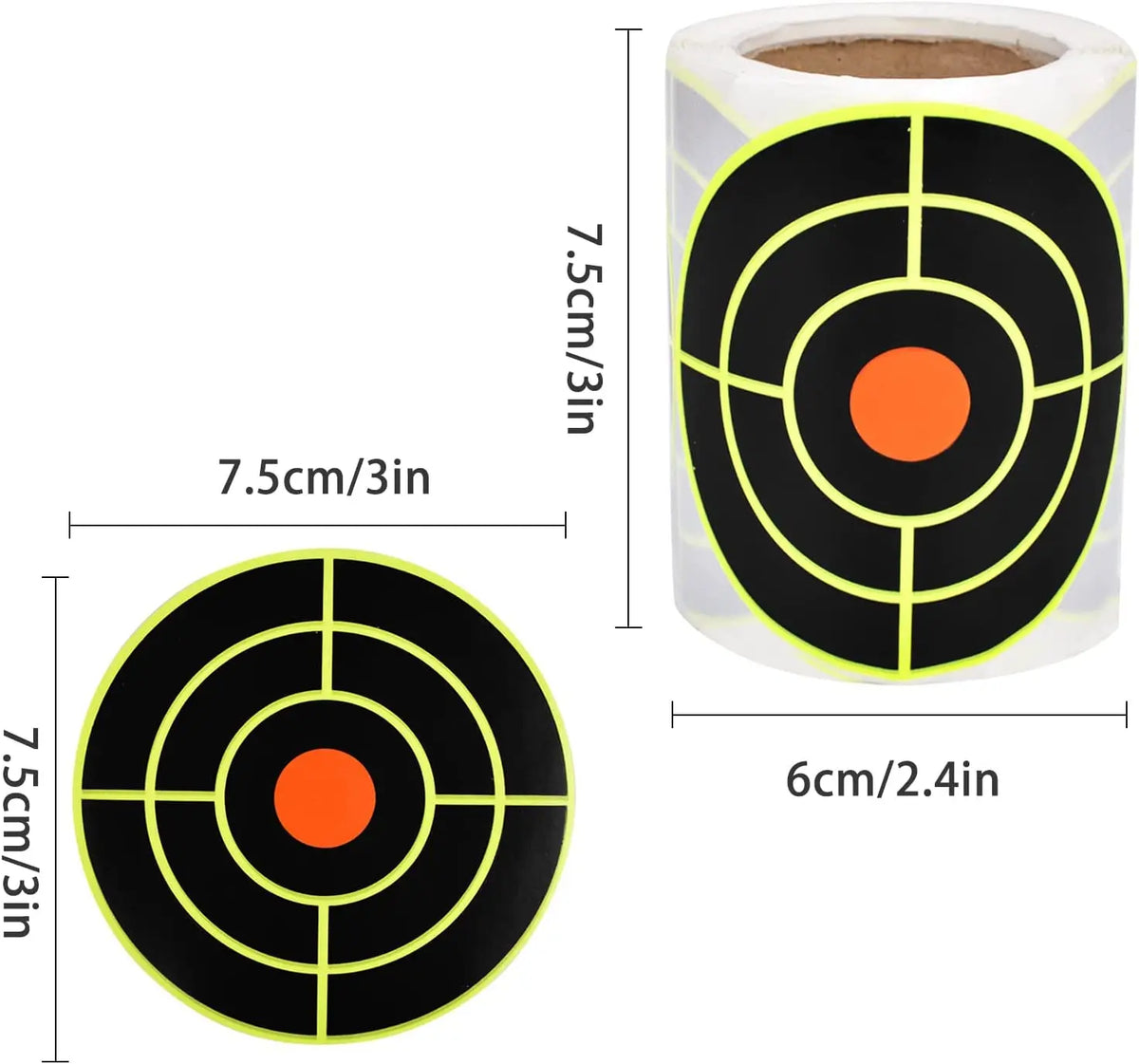 Target Sticker Control Points 200Pcs Self Adhesive Shooting Target Sticker 7.6cm – Tactical Preps UK