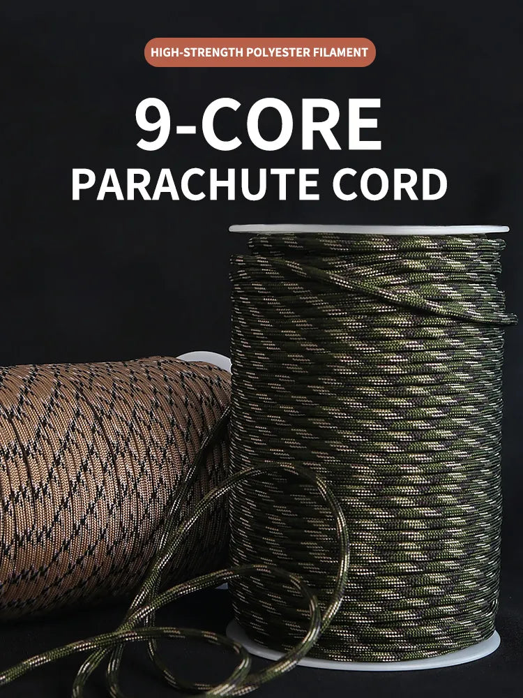 9 Cores 550 4mm Paracord Cord