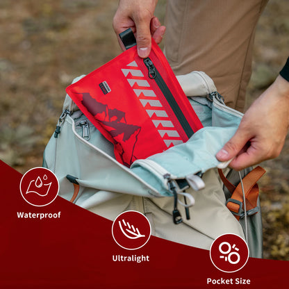 Rhino Rescue Small First Aid Kit - Ultralight Waterproof Medical Kit for Hiking Backpacking Cycling Travel Vehicles