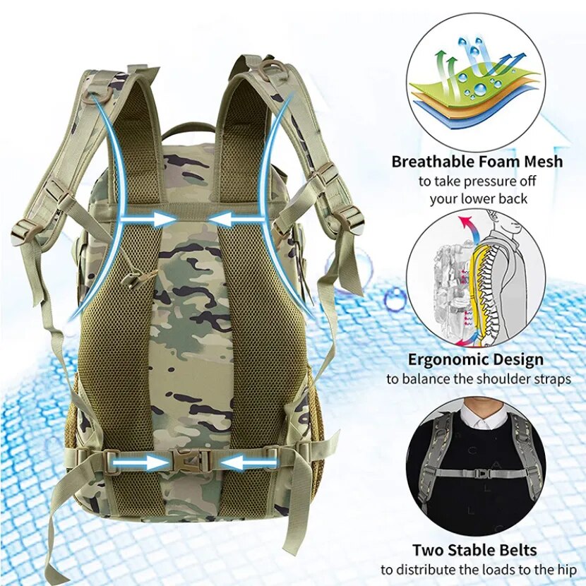 35L Tactical Military Backpack