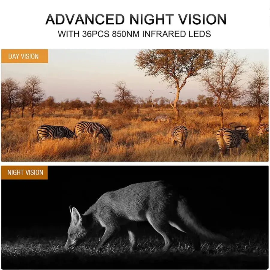 4K HD Hunting camera - Night Vision / Trap / Solar Powered